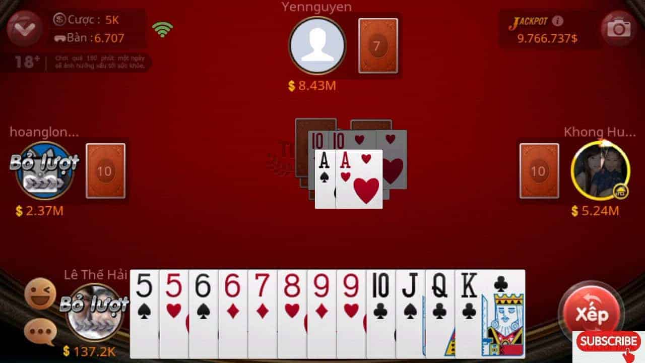 Giáo trình cơ bản của game Tiến lên Miền Nam